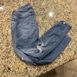 Silver Elyse Super Skinny Jeans Size W28/L29